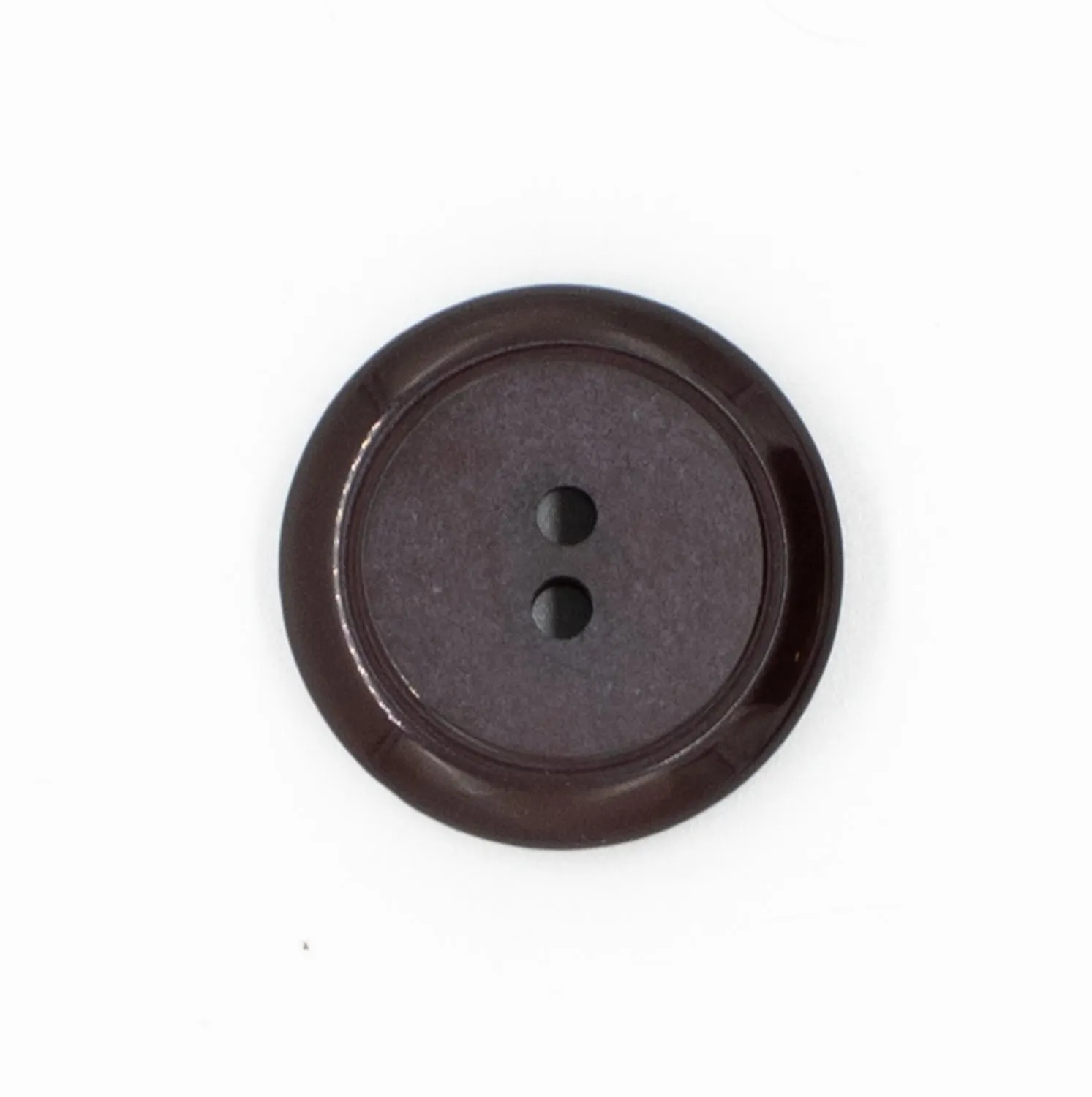 2 Hole Shiny Rim/Matt Centre Button