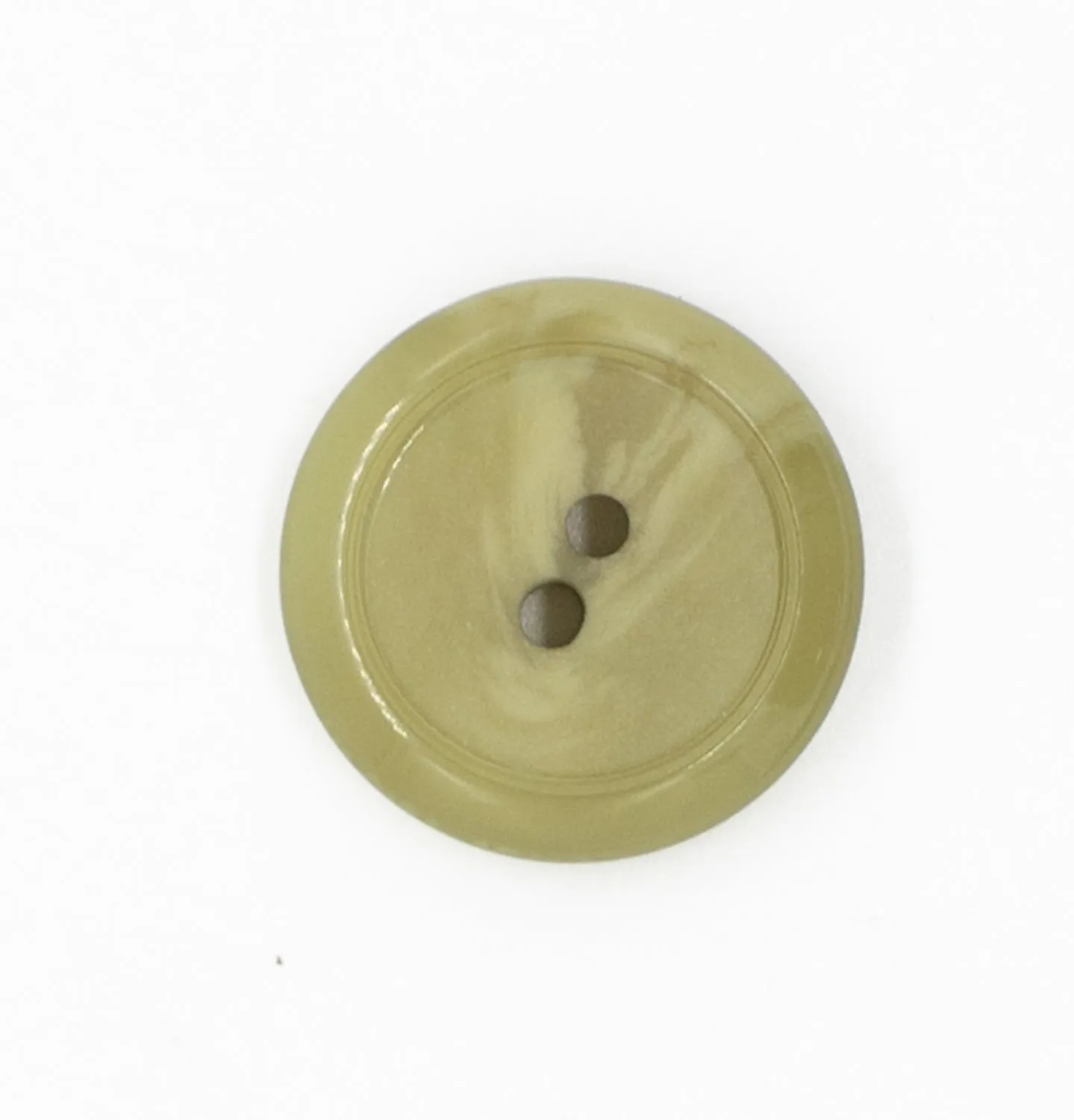 2 Hole Shiny Rim/Matt Centre Button