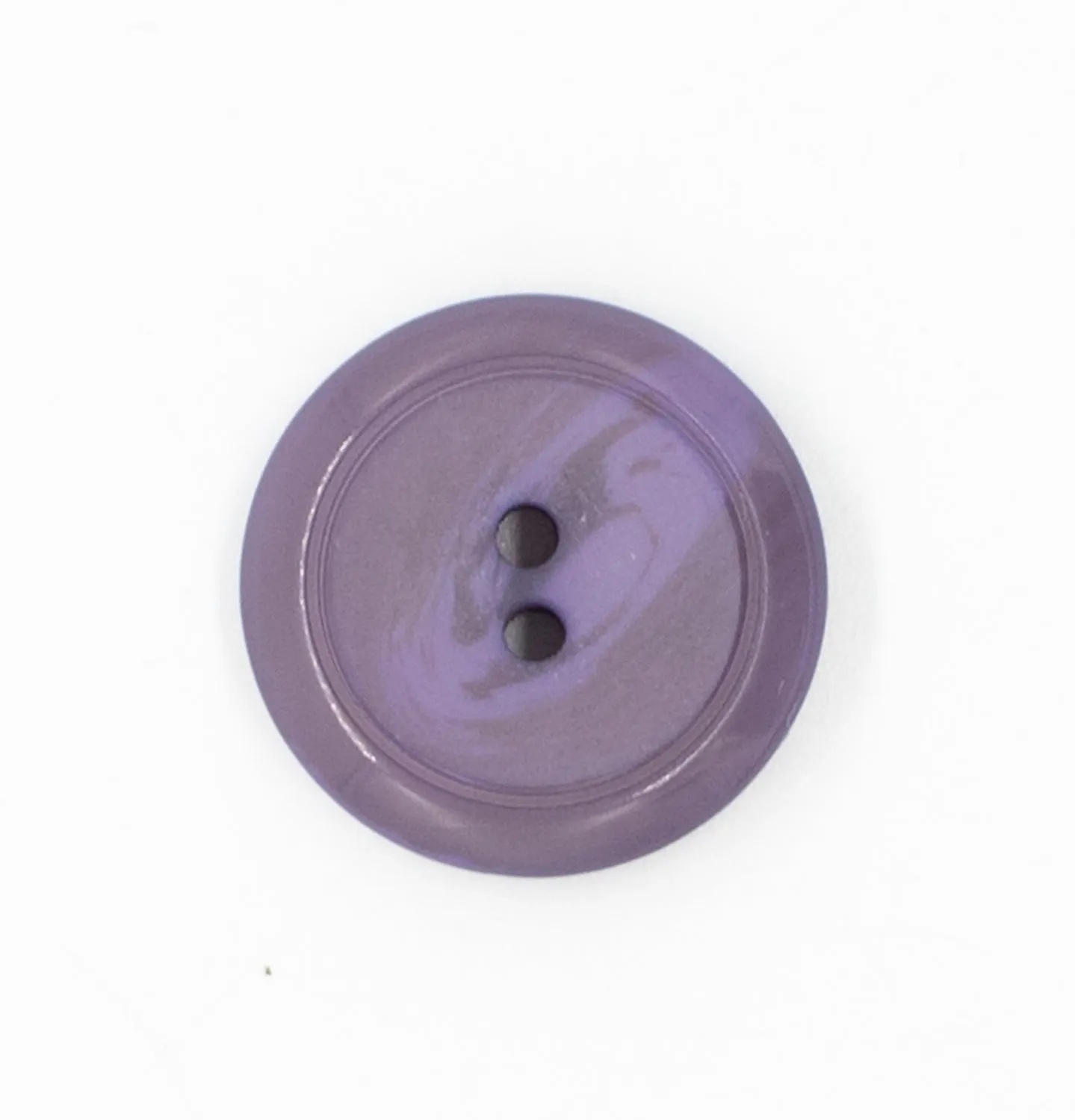 2 Hole Shiny Rim/Matt Centre Button