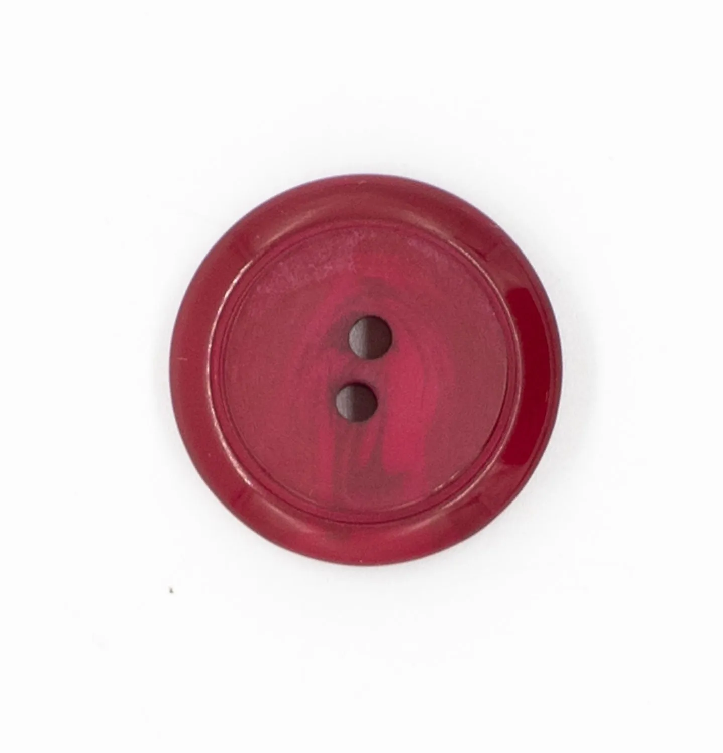 2 Hole Shiny Rim/Matt Centre Button