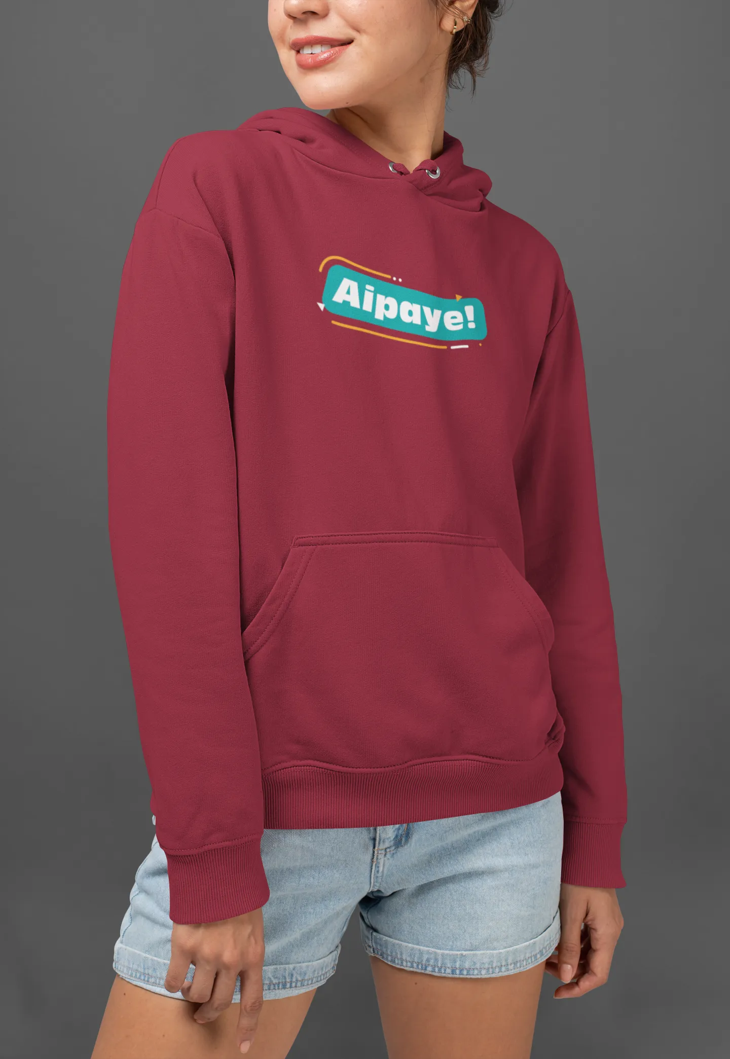 Aipaye! Unisex Hoodie Maroon