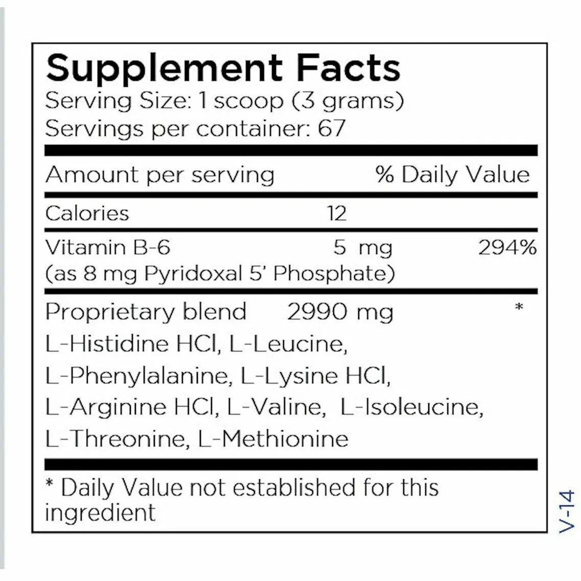 Amino Acid Base Powder Unflavored 200 gms by Metabolic Maintenance