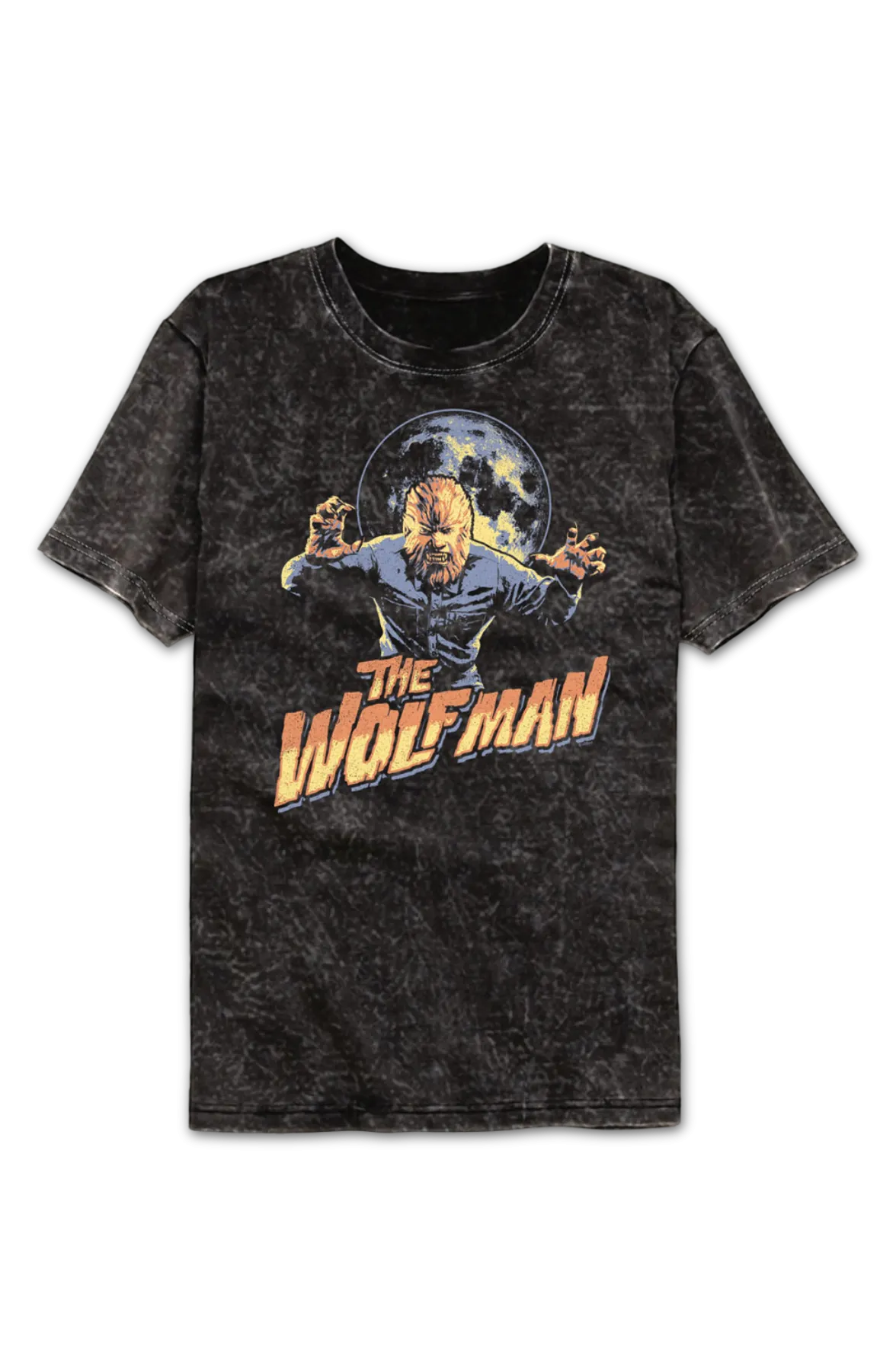 Attack Pose Wolf Man Mineral Wash T-Shirt