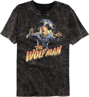 Attack Pose Wolf Man Mineral Wash T-Shirt