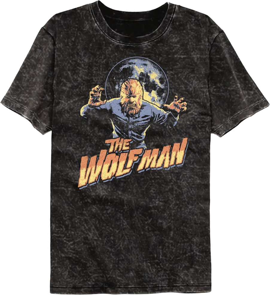 Attack Pose Wolf Man Mineral Wash T-Shirt