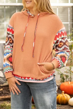 Aztec Knit Plus Size Hoodie