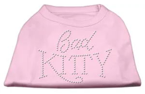 Bad Kitty Rhinestud Shirt Light Pink L (14)