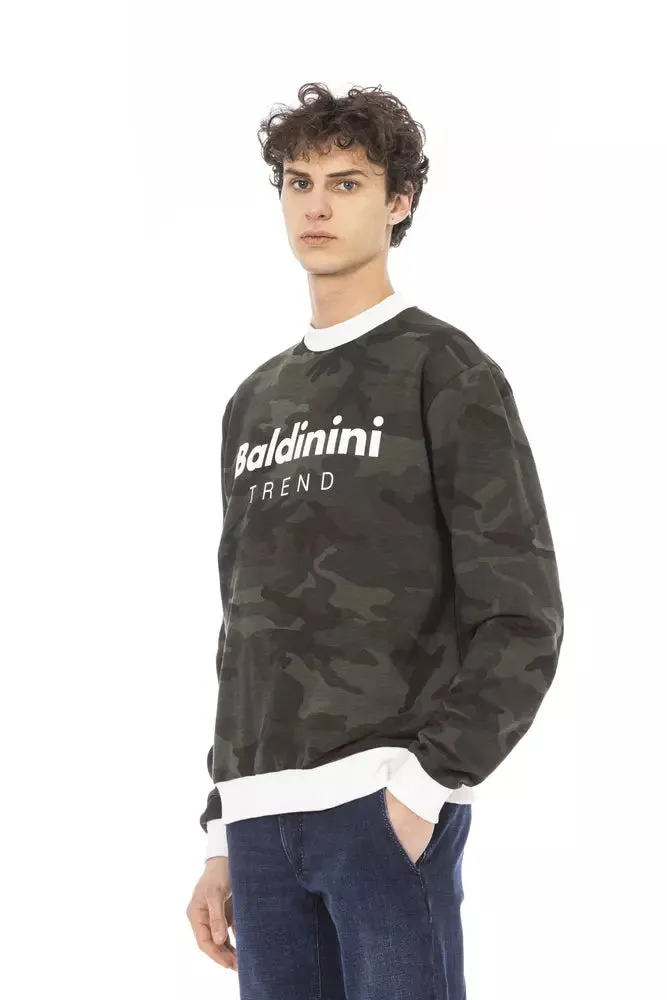 Baldinini Trend Army Cotton Men Sweater