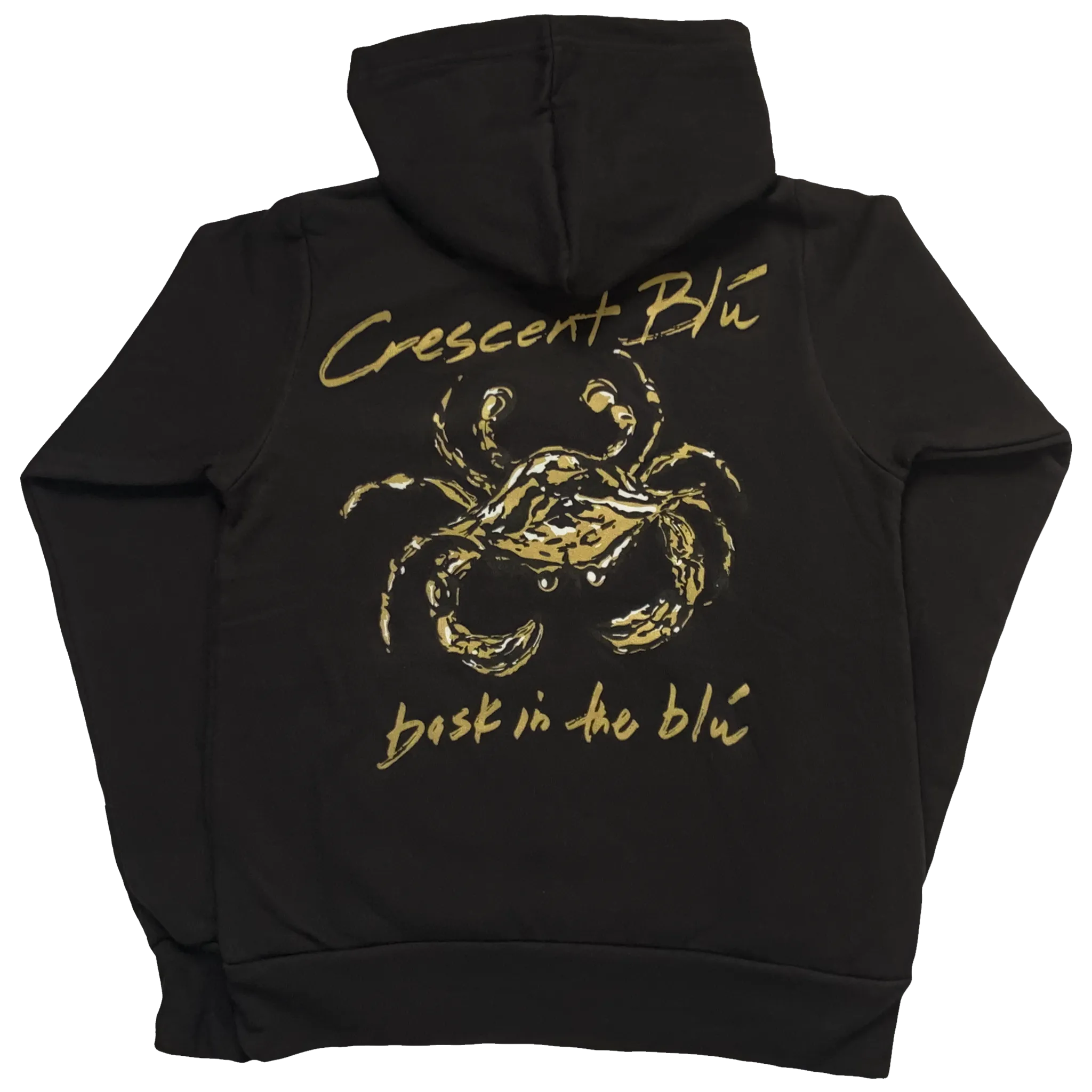 Black & Gold Youth Hooded Sweatshirt