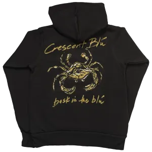 Black & Gold Youth Hooded Sweatshirt