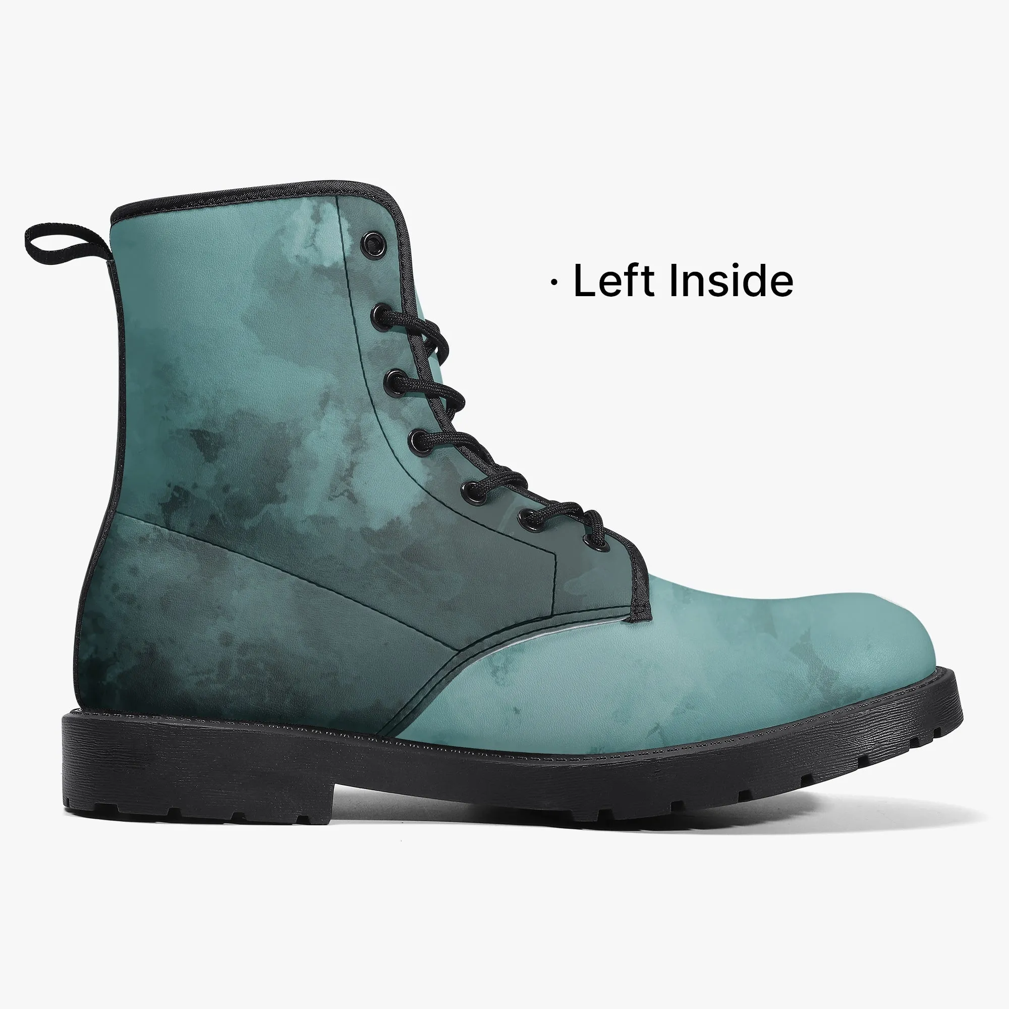 Blue Abstract Unisex Boots, Blue Abstract Designer Best Winter Hiking Boots For Men or Women (US Size 5.5-12)