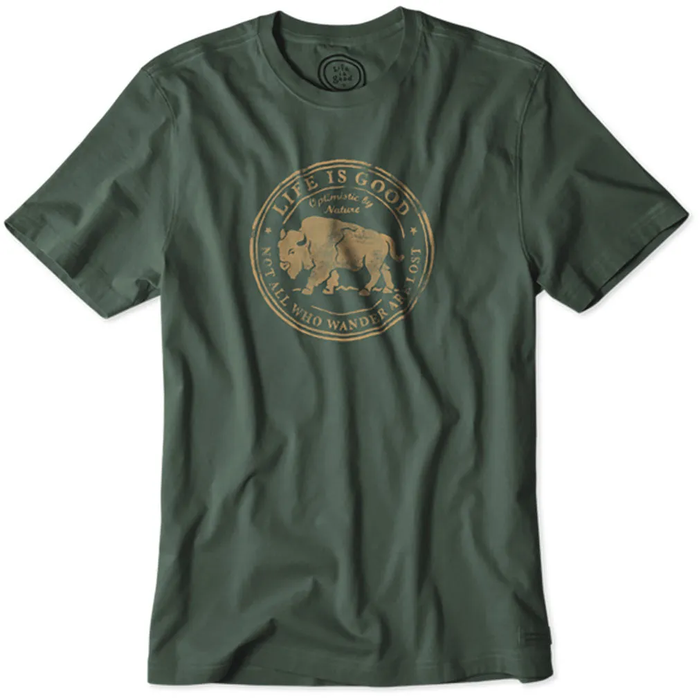 Buffalo Wander Crusher T-Shirt by Life is good