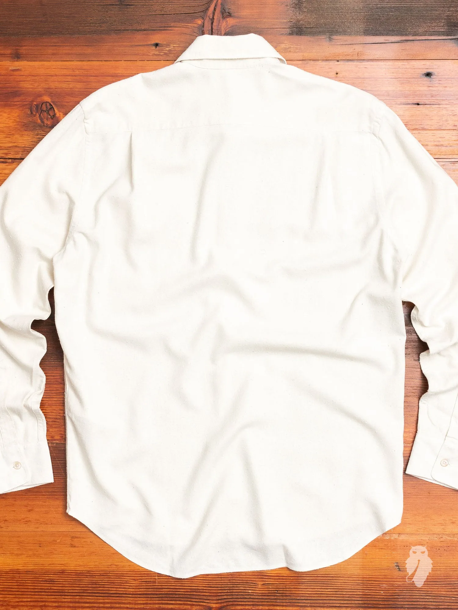 Classic Shirt in White Silk