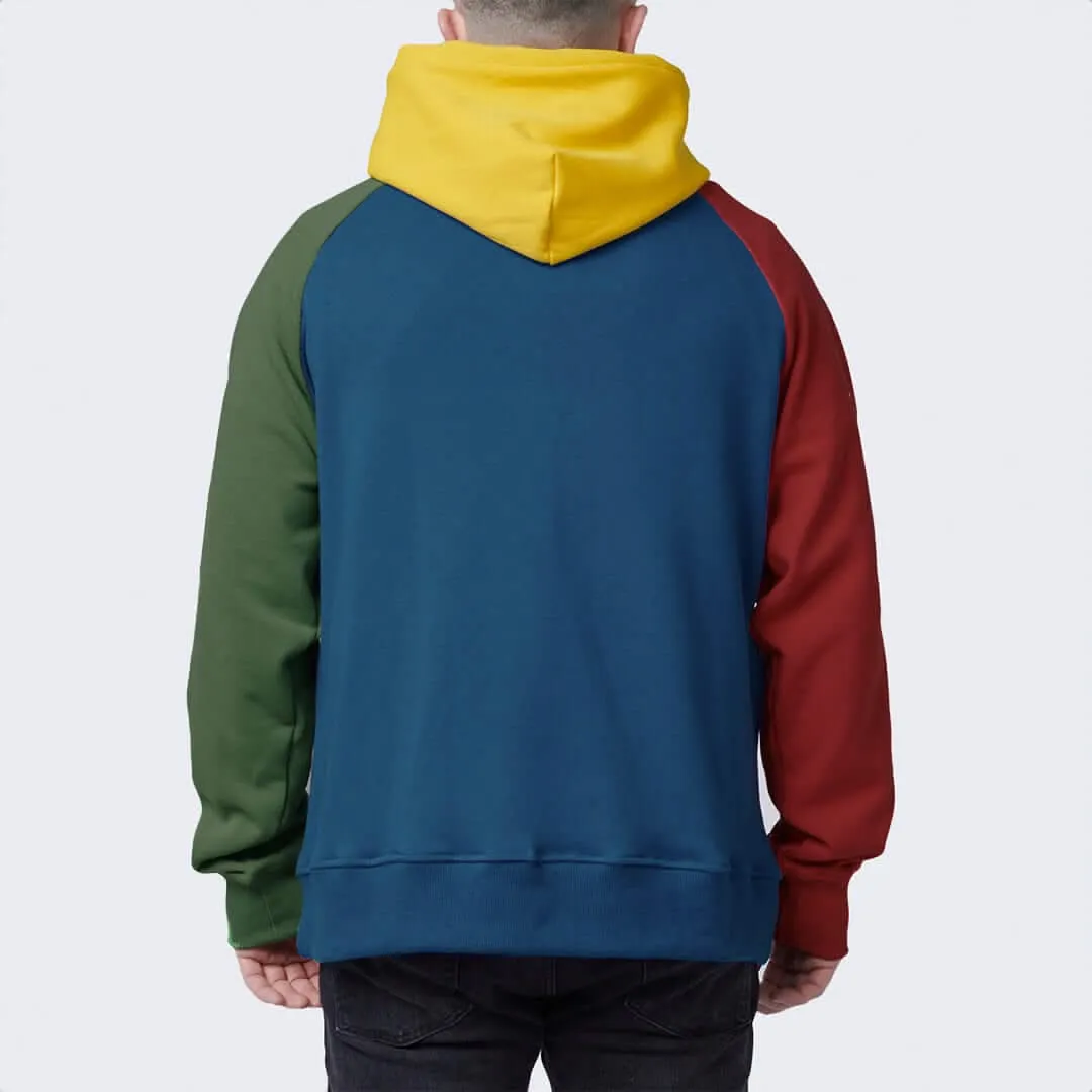 Color Block Human Hoodies