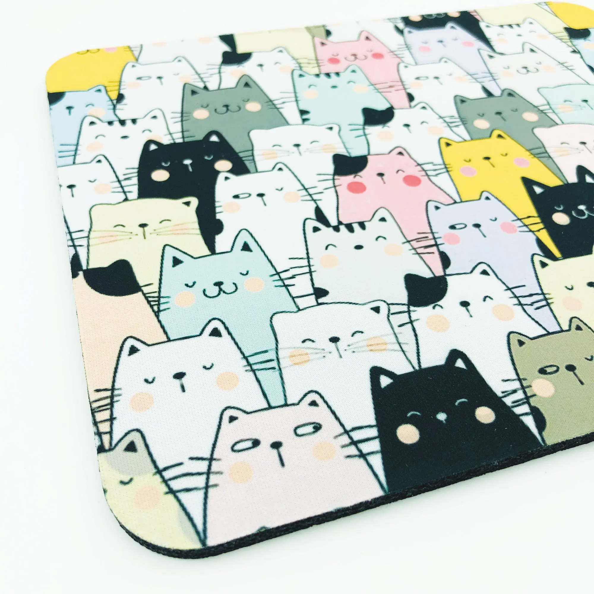 Colorful Cats Mouse Pad