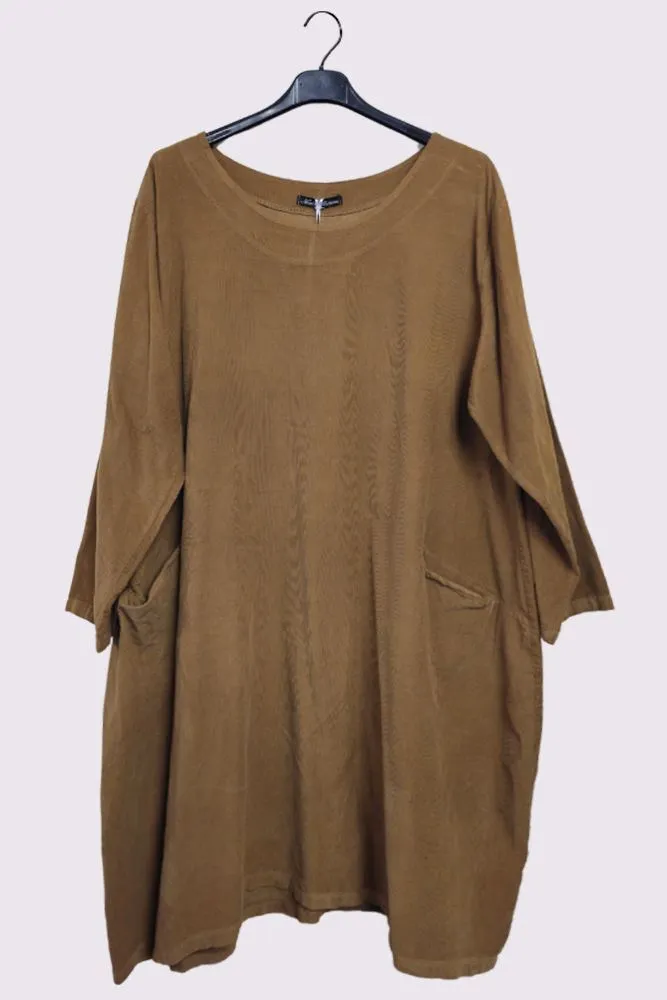 Corduroy Pocket Dress