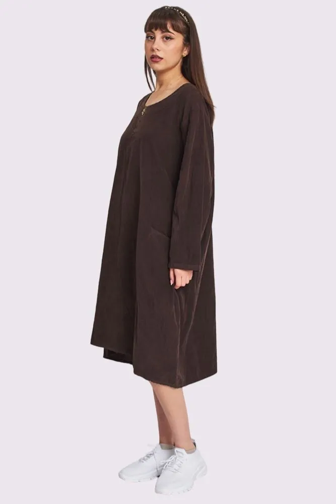 Corduroy Pocket Dress