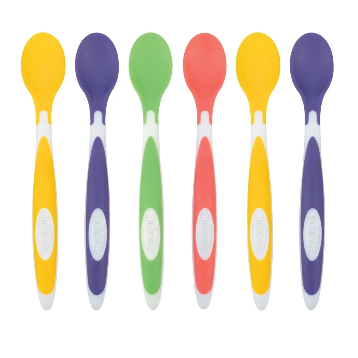 Dr.Brown's Soft Tip Spoons, 6-pack - Multicolor