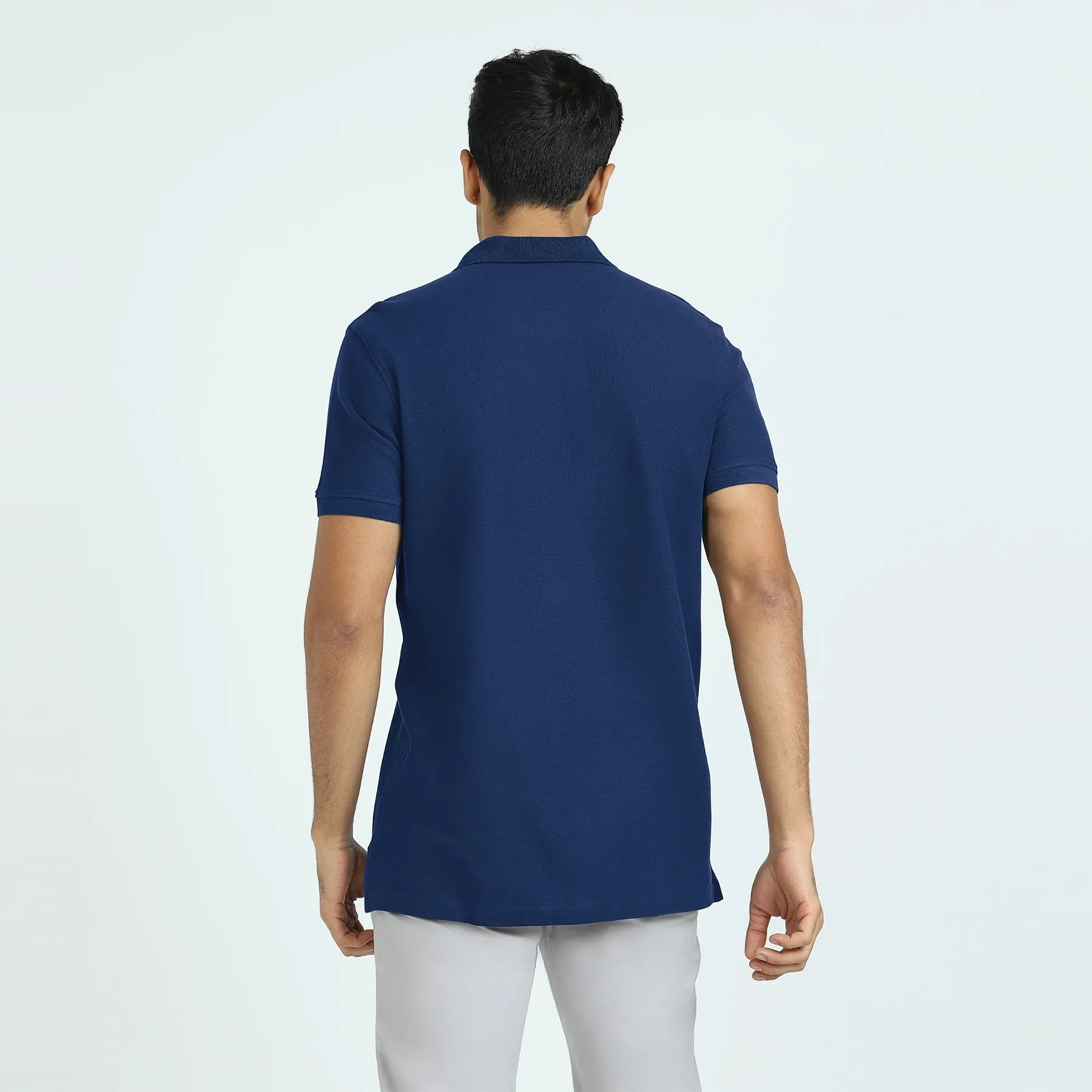 Element Combed Cotton Polo T-shirts Midnight Blue