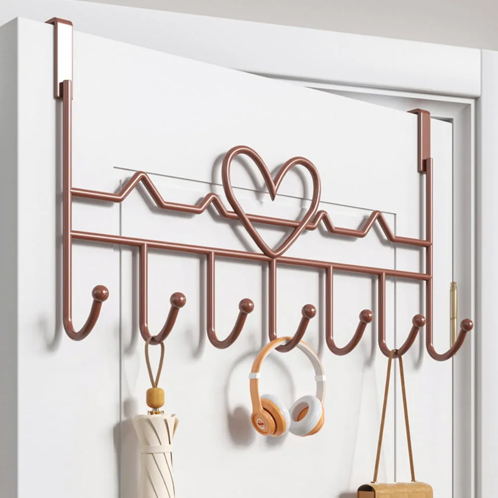 essential over the Door Hook, over Door Coat Rack, over Door Towel Rack, Door Hooks for Clothes, Belt, Hat, Pink