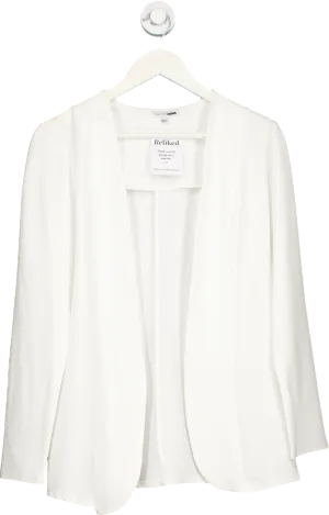 Fashion Nova White Open Front Blazer