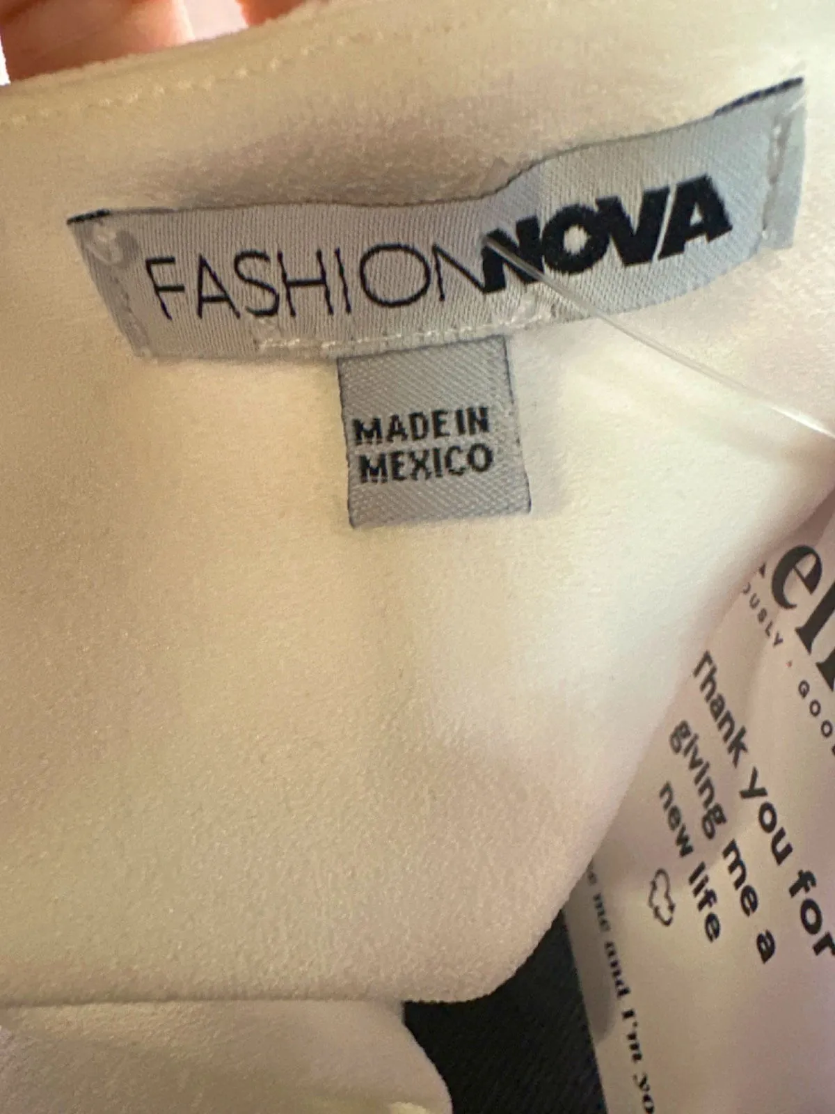 Fashion Nova White Open Front Blazer