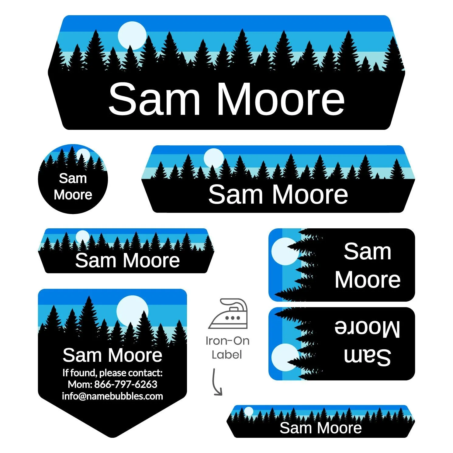 Forest Sky Sleepaway Camp Labels Pack