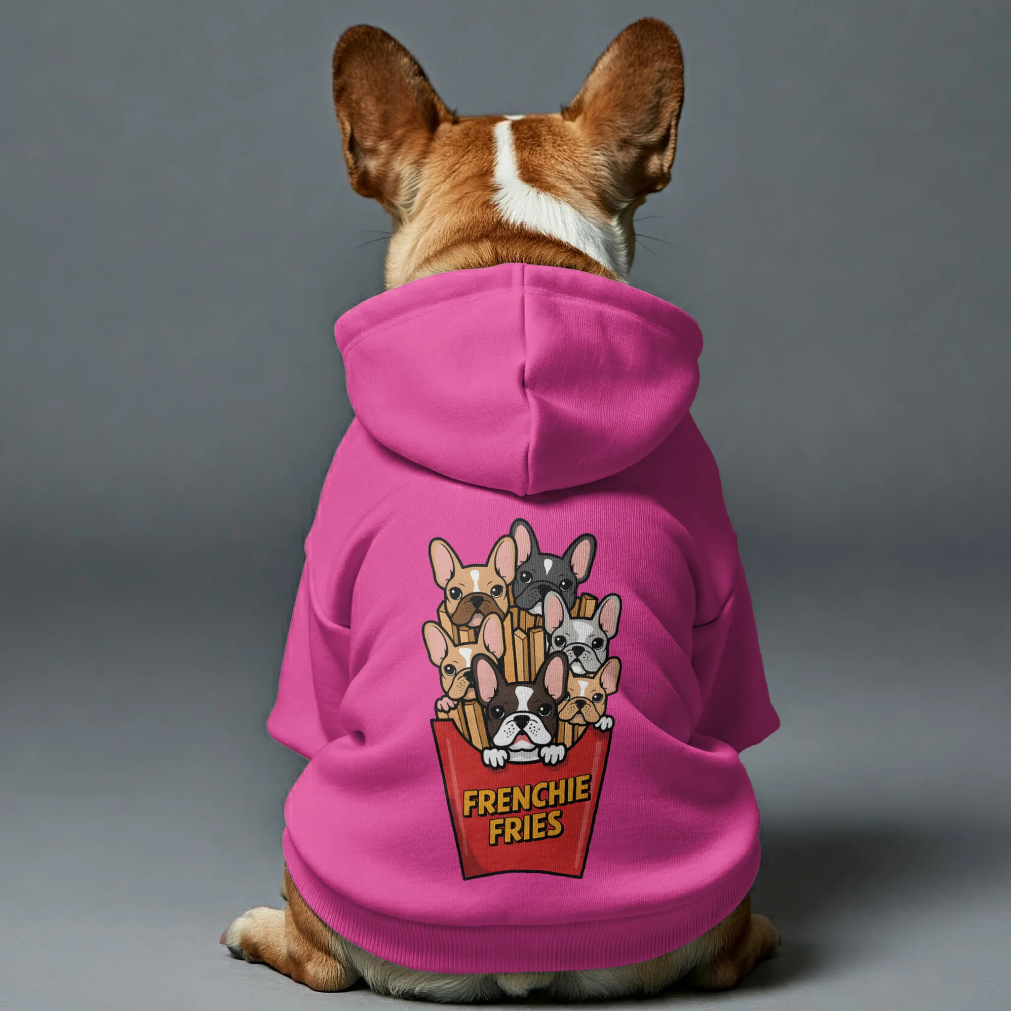 Frenchie fries- Personalized French Bulldog Hoodies with Funny Quotes – Stylish, Cozy, and Premium 100% Cotton