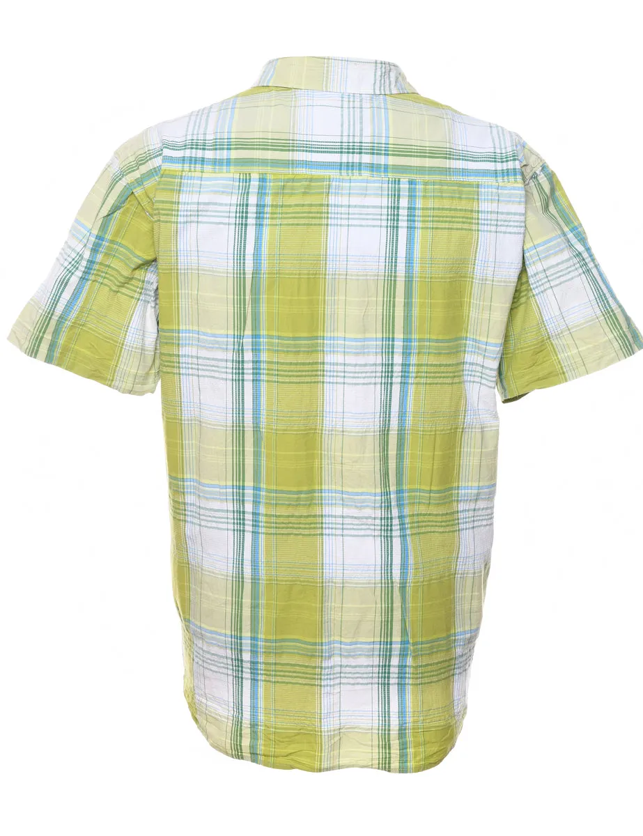 Green & Blue Columbia Checked Shirt - XL