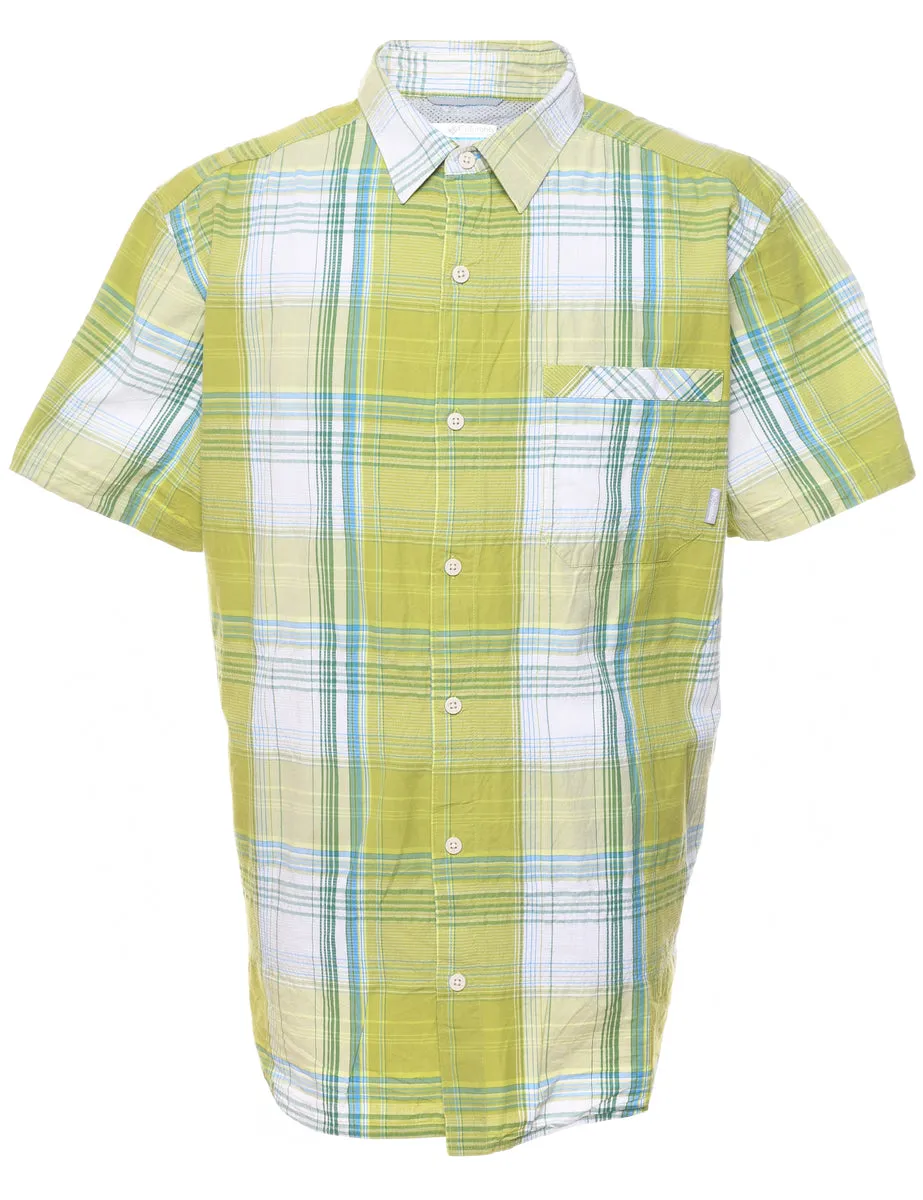 Green & Blue Columbia Checked Shirt - XL