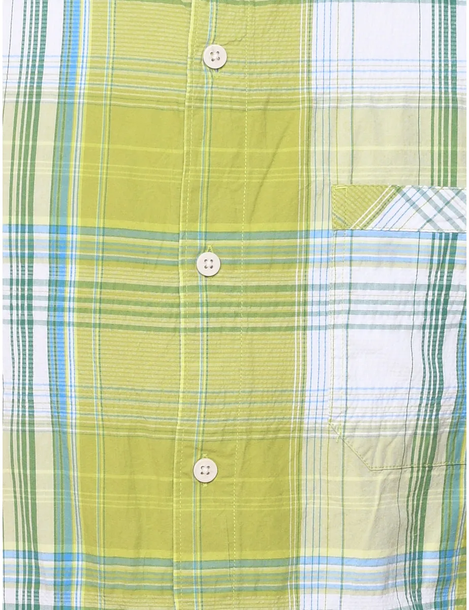 Green & Blue Columbia Checked Shirt - XL