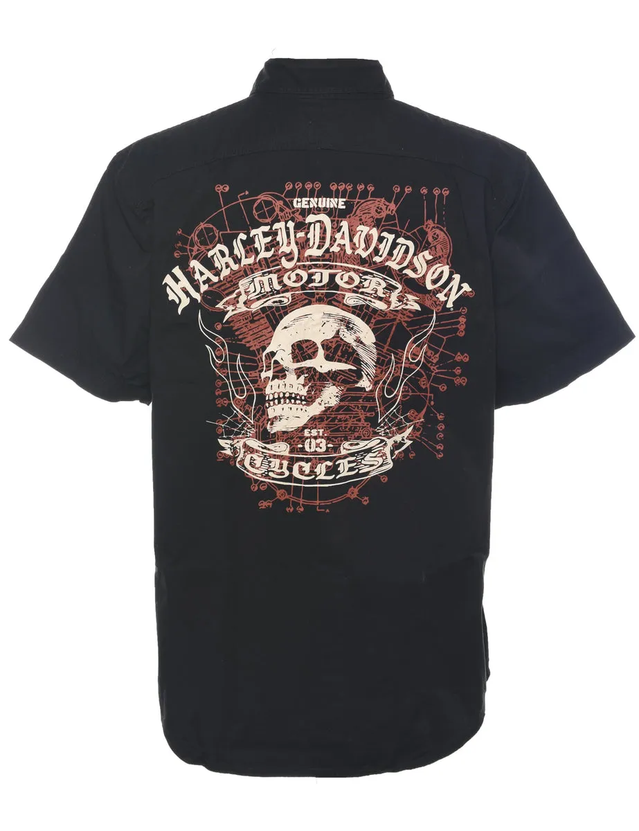 Harley Davidson Y2K Shirt - L