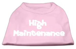 High Maintenance Screen Print Shirts  Light Pink L (14)