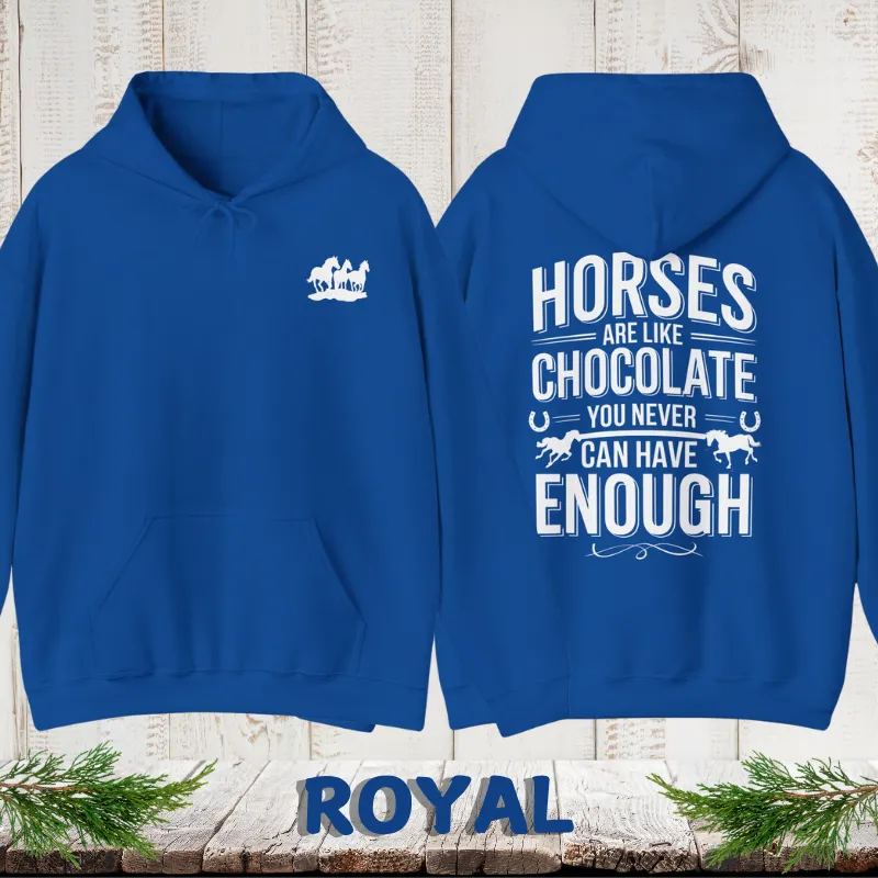 Horses Are Like Chocolate |Men's Hoodie | Dark Colors