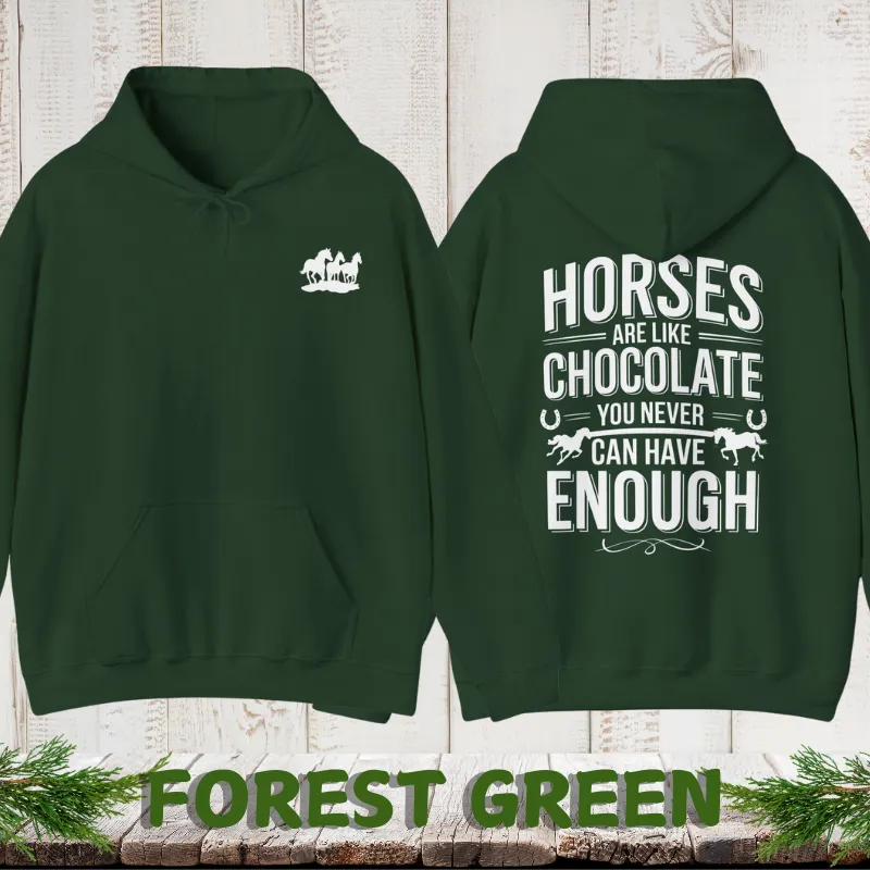 Horses Are Like Chocolate |Men's Hoodie | Dark Colors