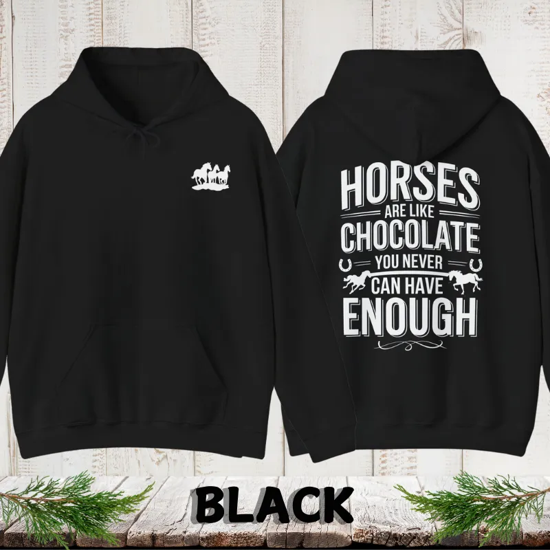 Horses Are Like Chocolate |Men's Hoodie | Dark Colors