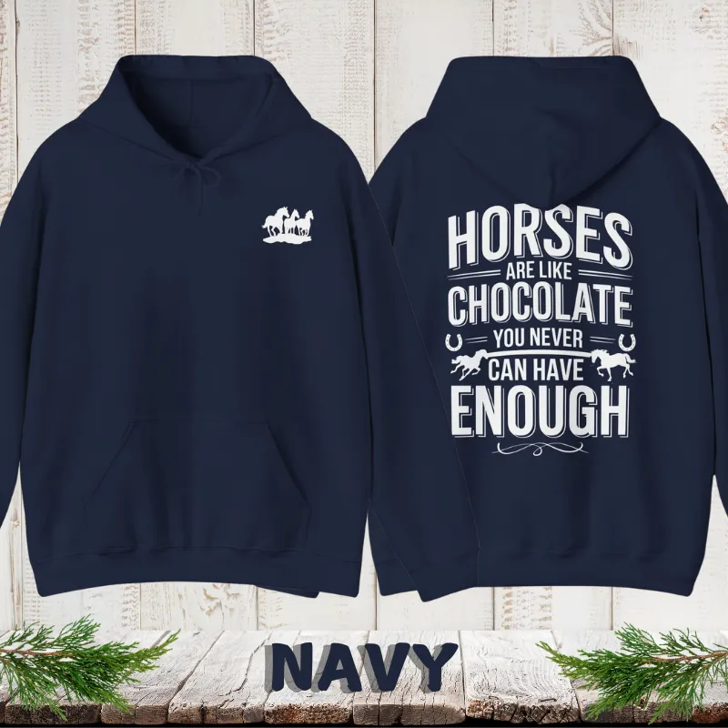 Horses Are Like Chocolate |Men's Hoodie | Dark Colors