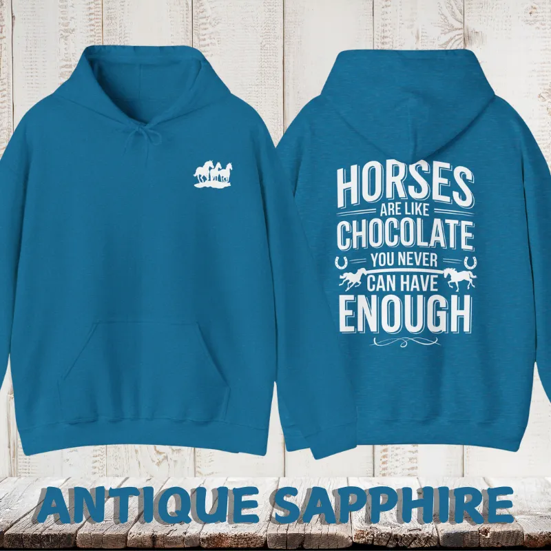 Horses Are Like Chocolate |Men's Hoodie | Dark Colors