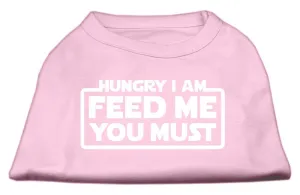 Hungry I am Screen Print Shirt Light Pink XXL (18)