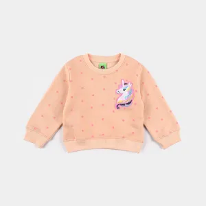 Infant Girls Cotton Terry Sweatshirt