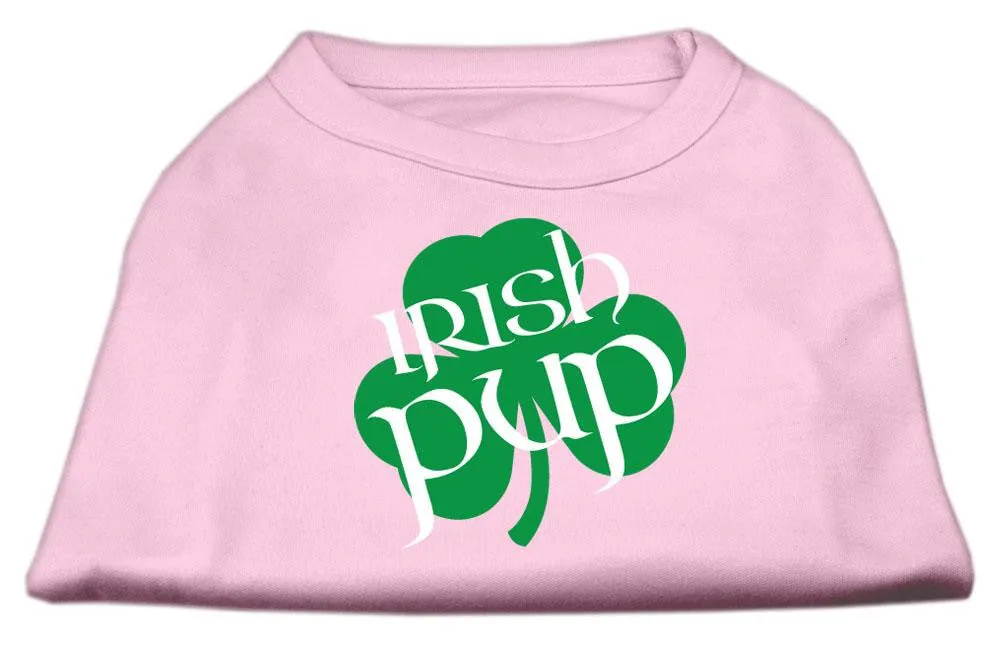 Irish Pup Screen Print Shirt Light Pink  XXL (18)