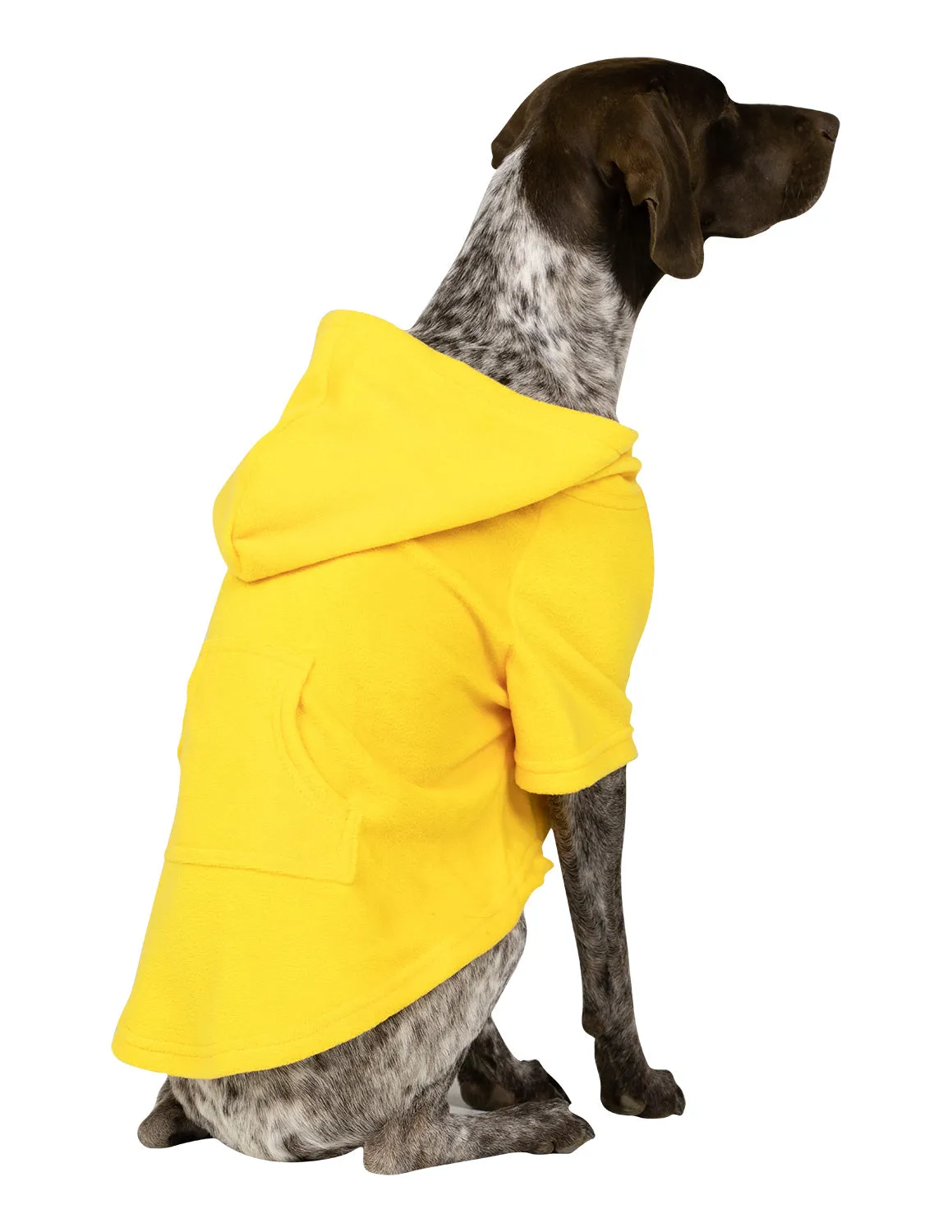 Lemon Yellow Pet Pjs Fleece Hoodie