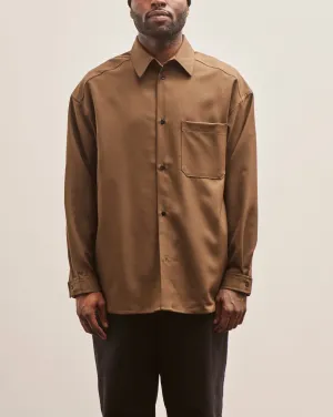 Lownn Wool Classic Shirt, Brown