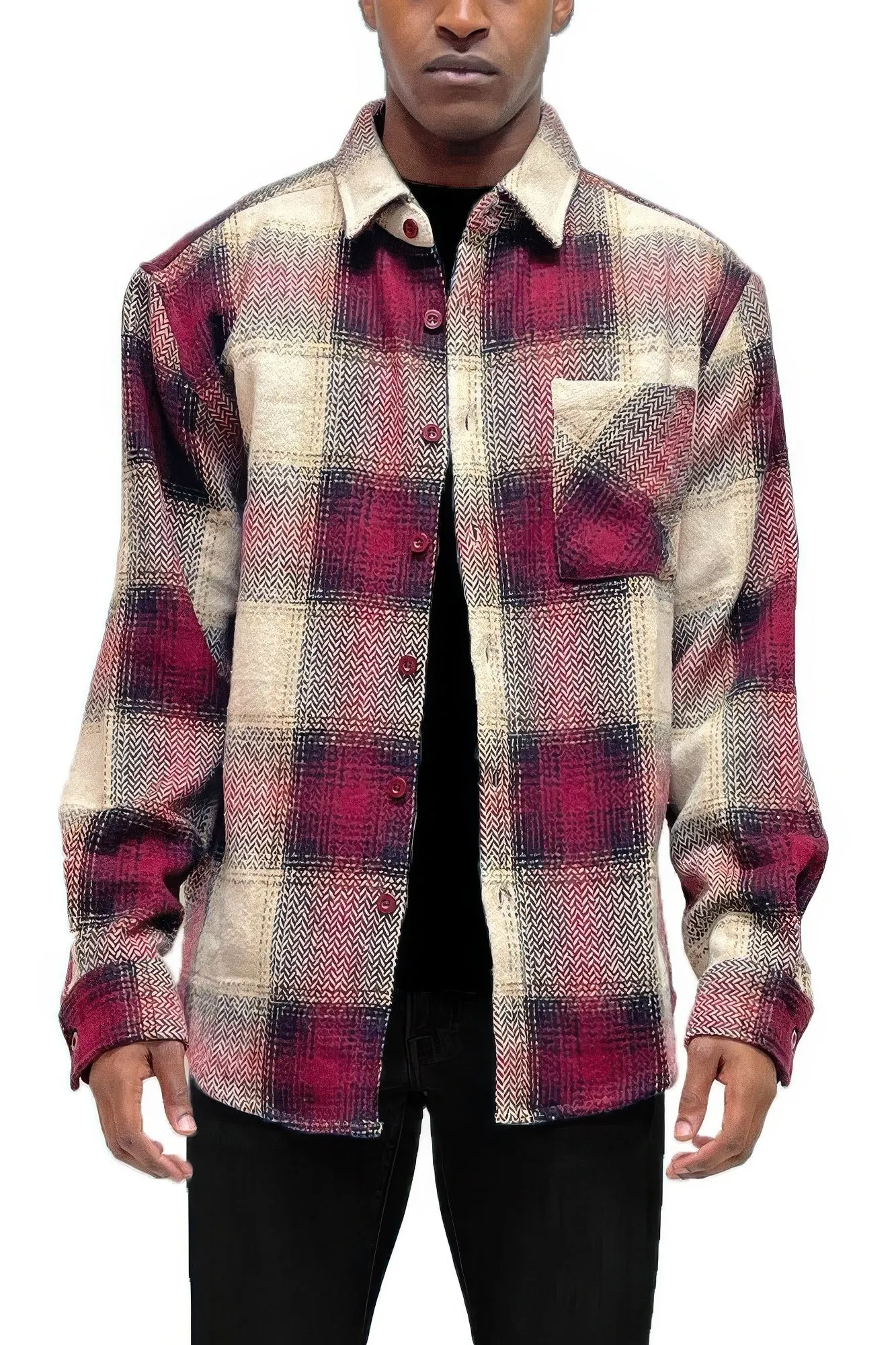 Mens Flannel Shirt Jacket