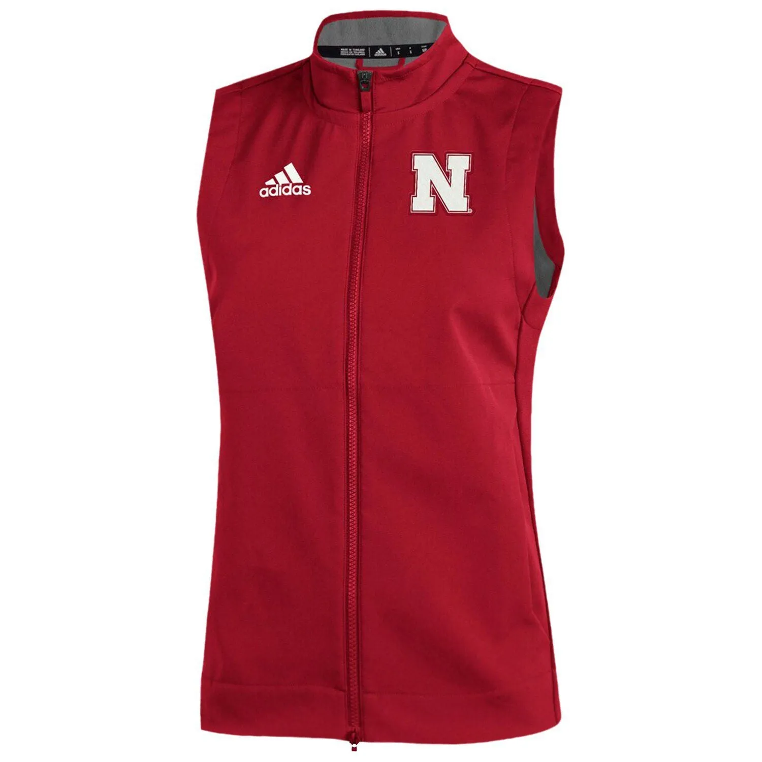 Men's Scarlet Nebraska Huskers Game Mode adidas Men's Full Zip Vest