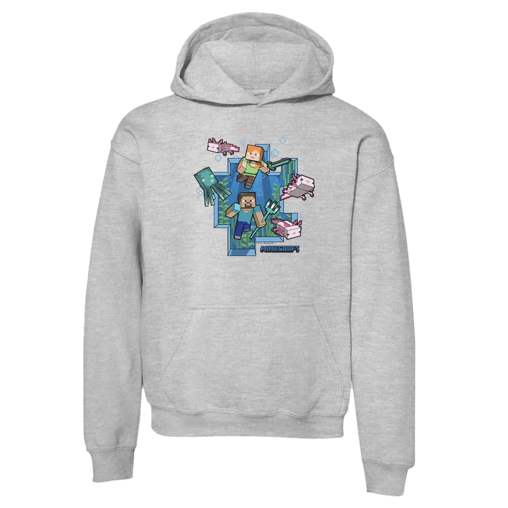 Minecraft Underwater Kids Hoodie