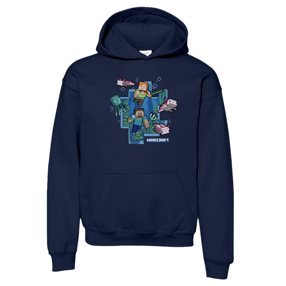 Minecraft Underwater Kids Hoodie