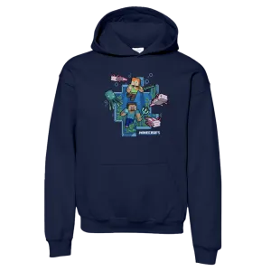 Minecraft Underwater Kids Hoodie