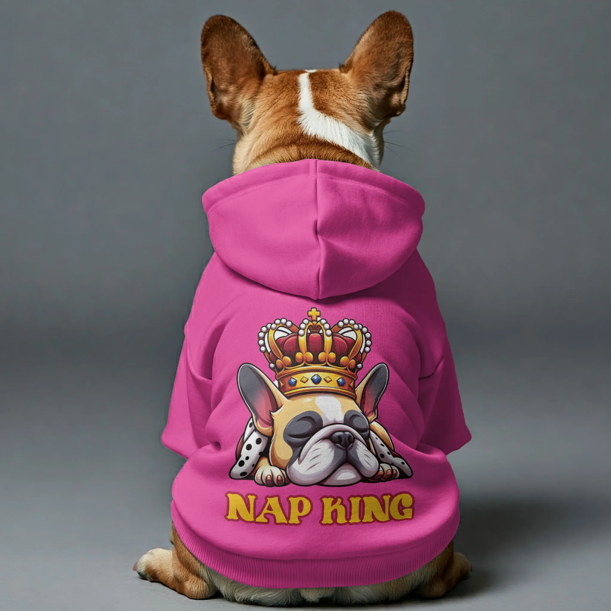 Nap king - Personalized French Bulldog Hoodies with Funny Quotes – Stylish, Cozy, and Premium 100% Cotton