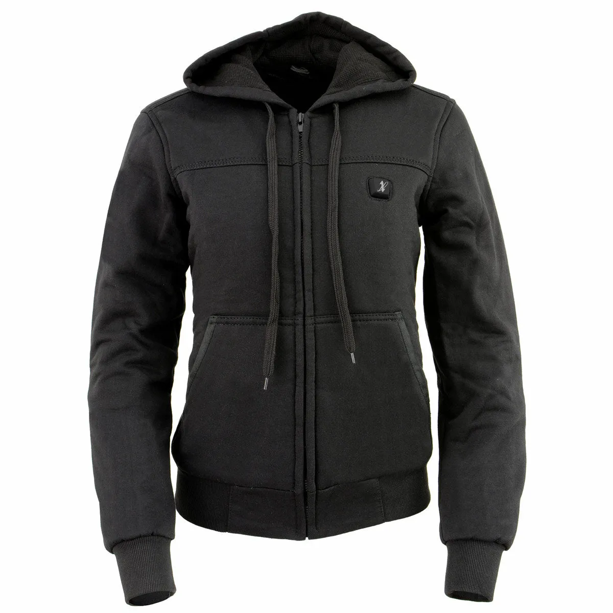 Nexgen Heat NXL2713SET Women 'Heated' Front Zipper Black Hoodie Jacket